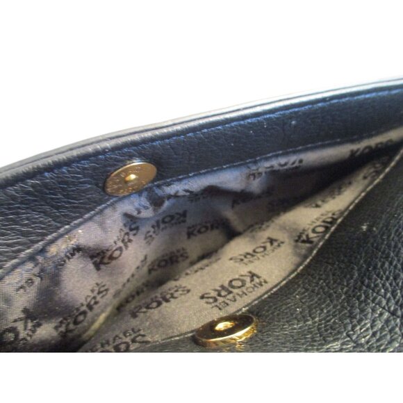 *Michael KORS Black Leather Envelope Clutch 2-Way - NWT - Picture 4 of 8